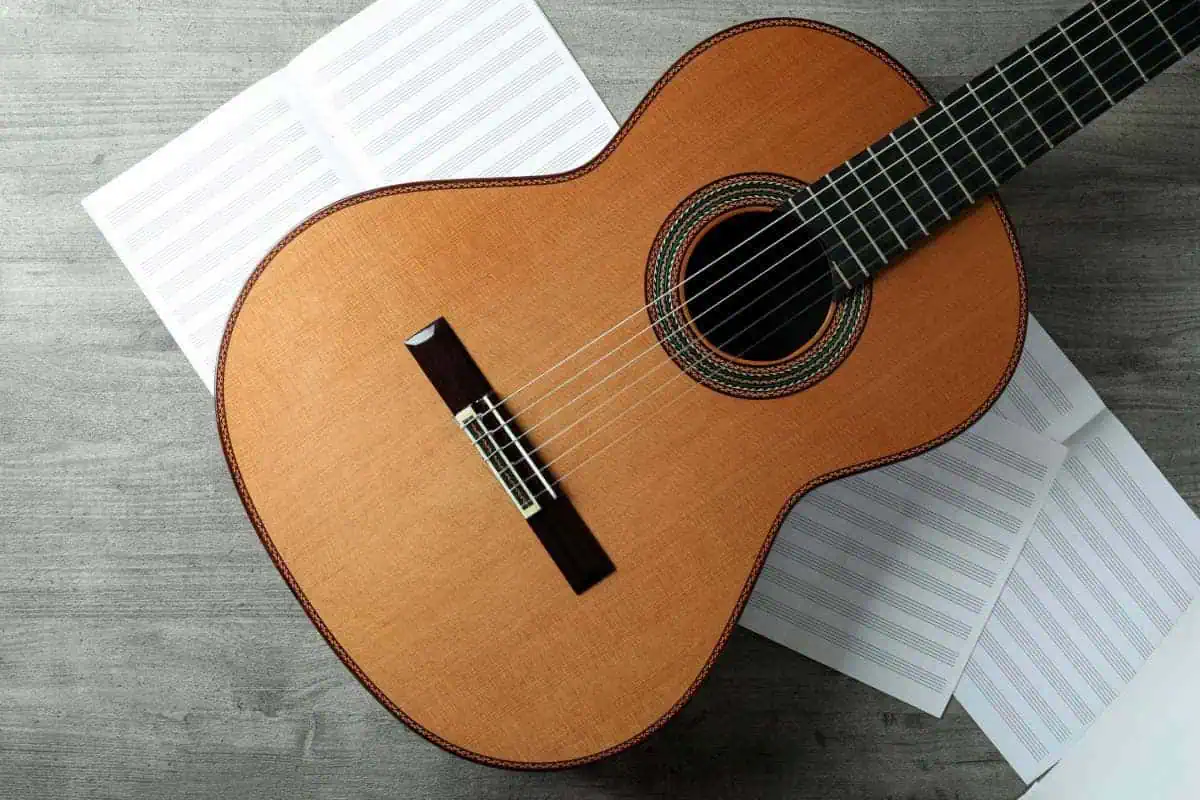 How to read a chord chart and sheet music with a guitar