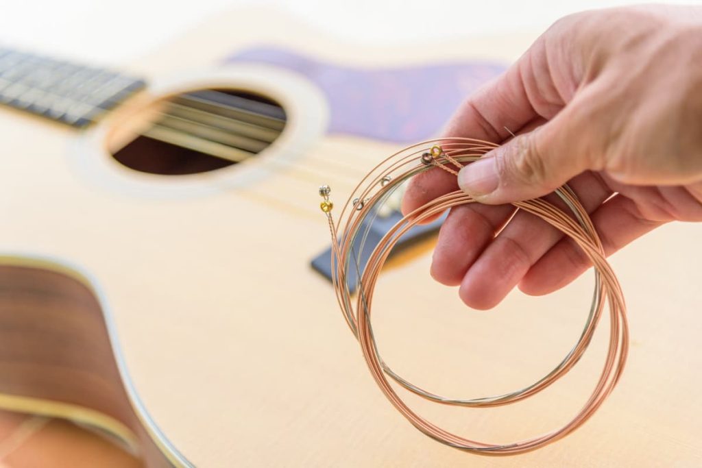 natural bronze acoustic guitar strings