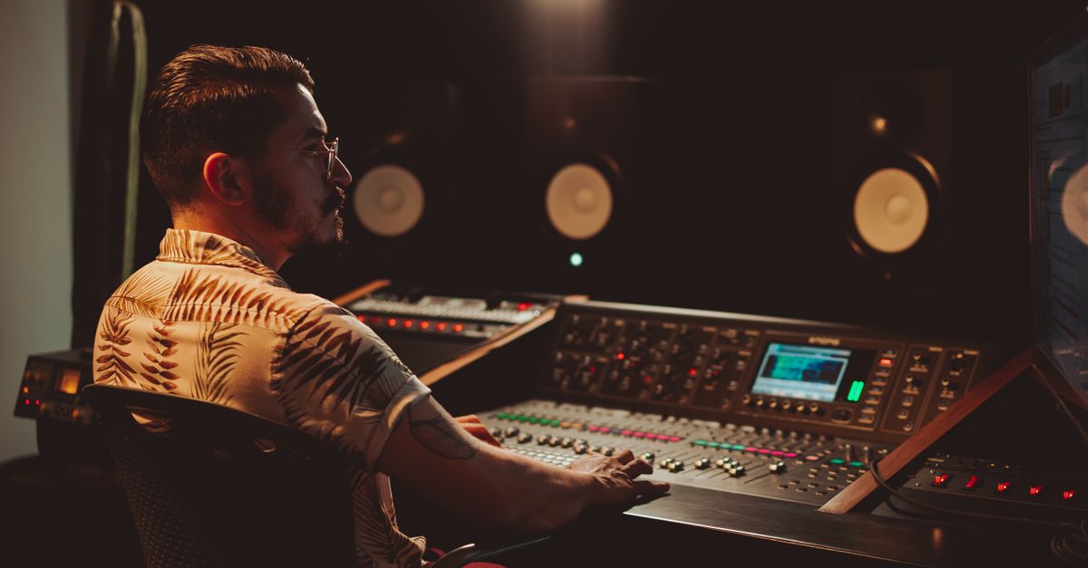 Church sound engineer building an IEM mix for church musicians